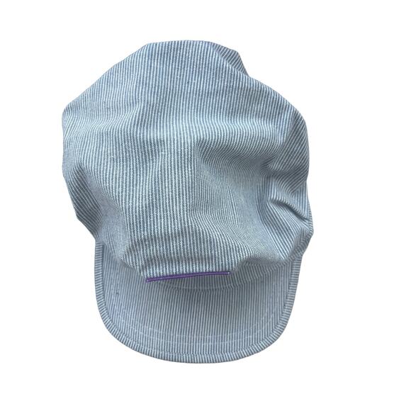 Good & Plenty Railroad Engineer Hat Cap Vintage Blue White Adult Adjustable - Picture 2 of 8